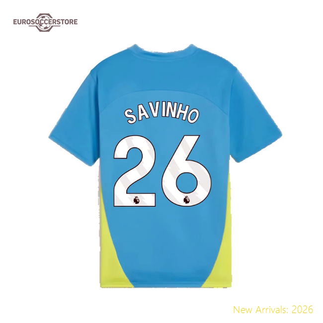 Man City Savinho Premium Kids Jersey Kids-safe Technology Easy-care