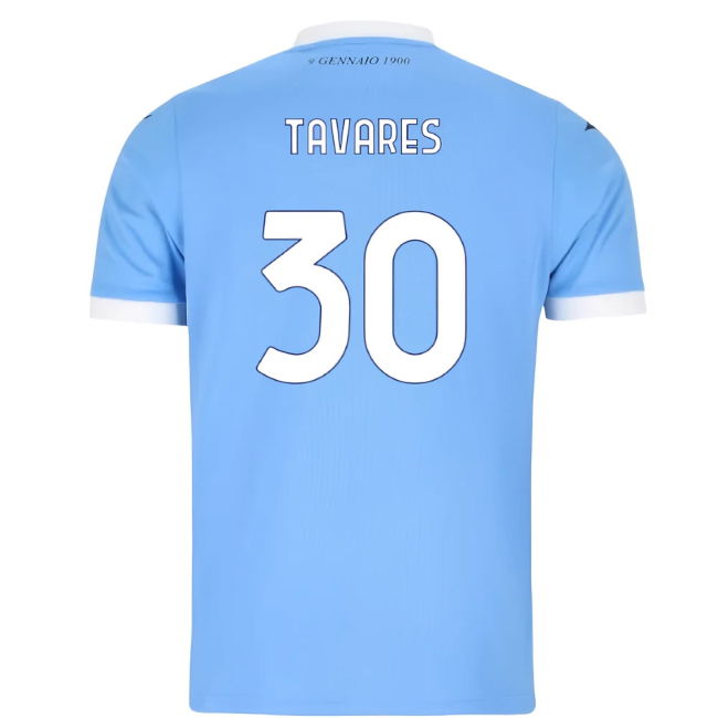 Fervent Lazio Lazio Home Shirt Kids Tavares #30 Authentic Design 2...