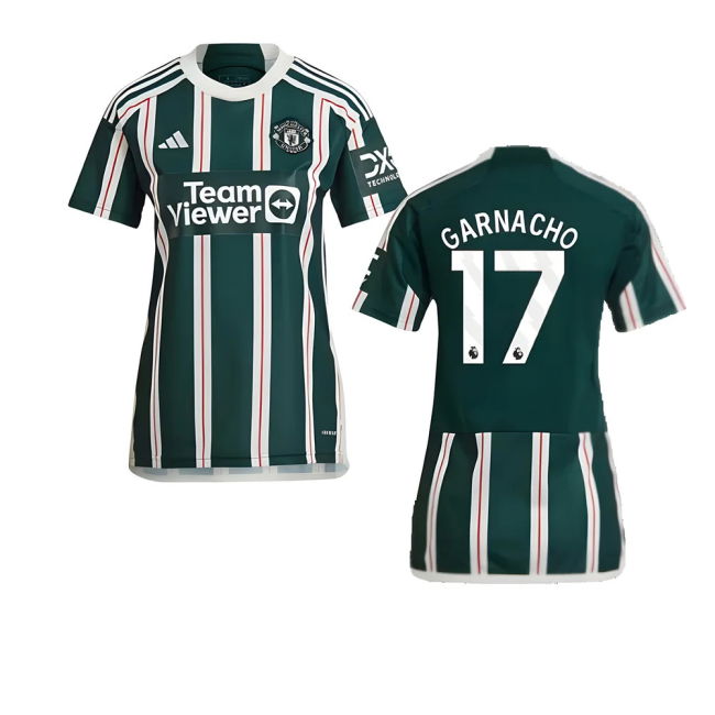 soccer jersey 2023-2024 Man Utd Away Shirt (Ladies) (Garnacho 17)
