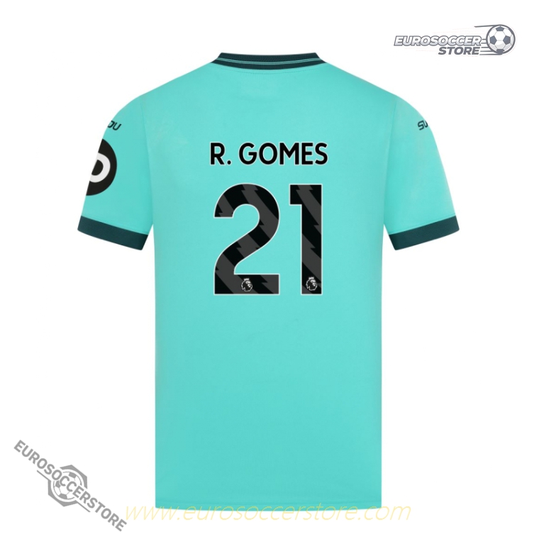 R. GOMES' 21 Away Jersey for Wolverhampton Wanderers in the 25-26 Season