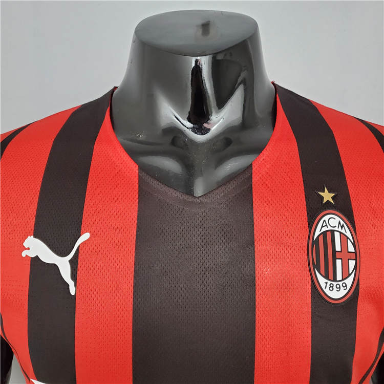 AC Milan 21-22 Home Red Soccer Jersey Football Shirt Player Version -