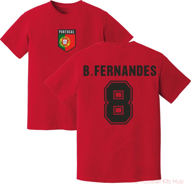 Bruno Fernandes Portugal Training Jersey (Red)