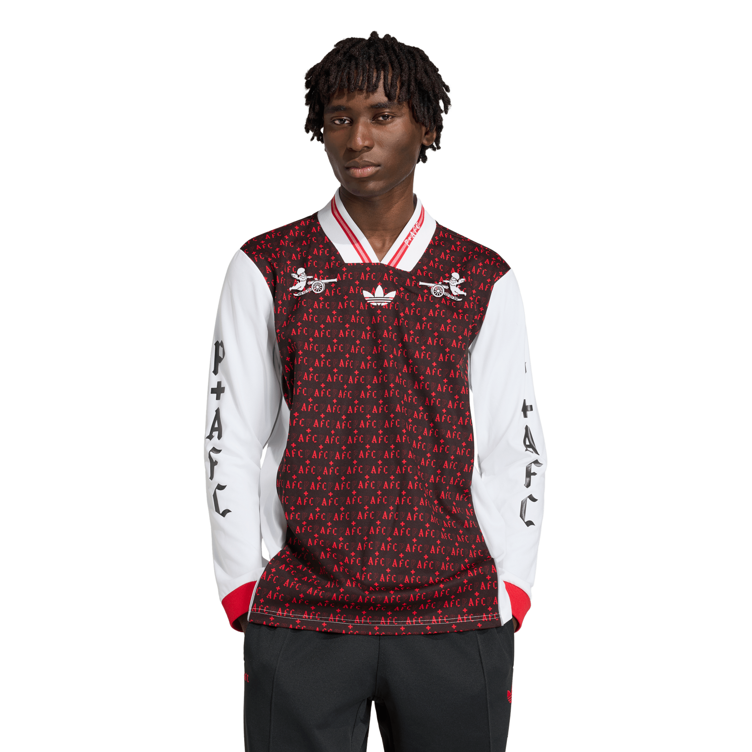 [JED] Youth Arsenal x Places+Faces Lifestyler Long Sleeve Fashion Jersey - Black