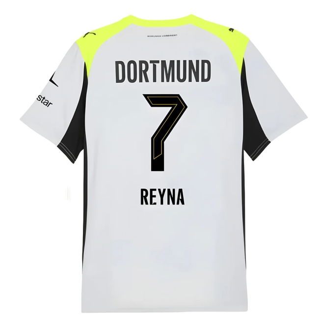 Official 2025-2026 Borussia Dortmund Away With Limited Edition Design