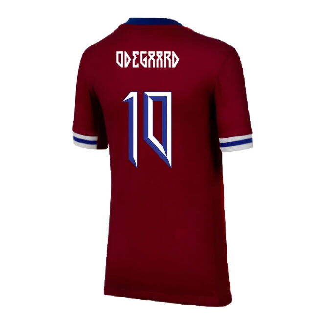 Low Cost 2024-2025 Norway Home Shirt (Kids) (ODEGAARD 10) Playful