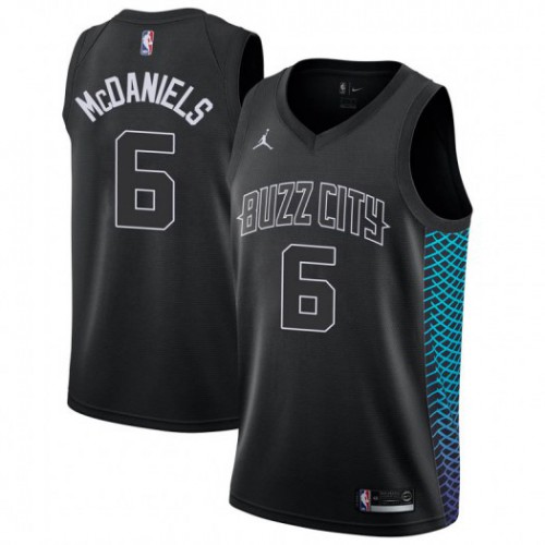 Nets Black Charlotte Hornets #6 Nike Jersey - Economical Game Day Wear