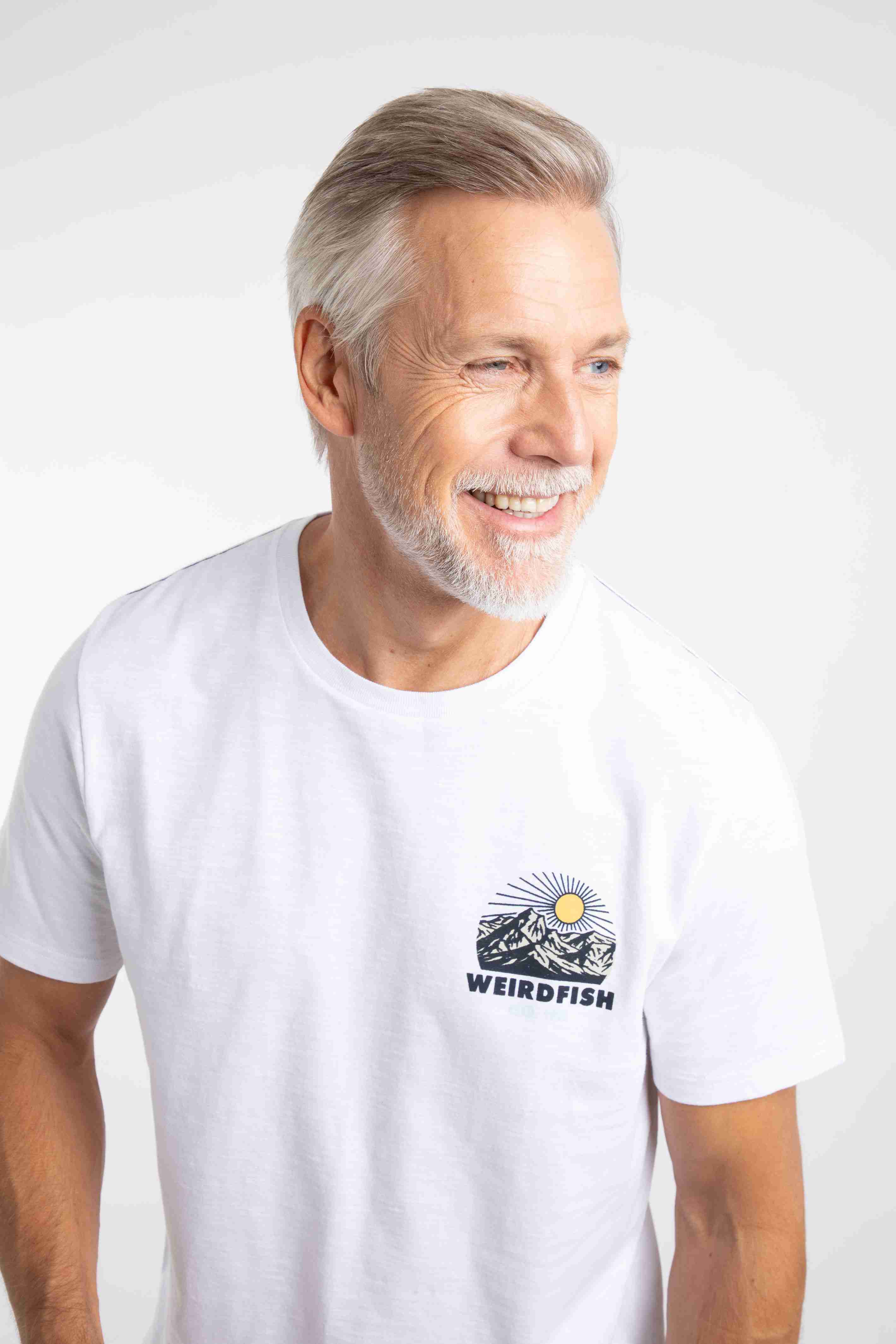 Lake District Back Print Graphic T-Shirt White