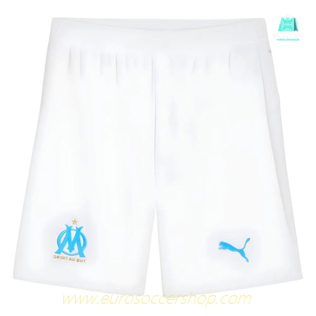 2025-2026 Marseille Home Shorts (White)