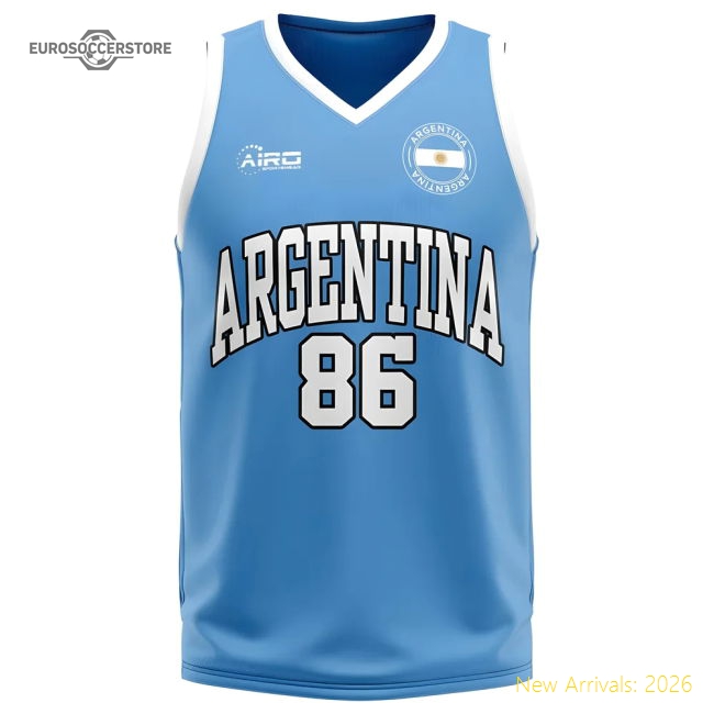 First-class Argentina National Team Home Concept Basketball Shirt