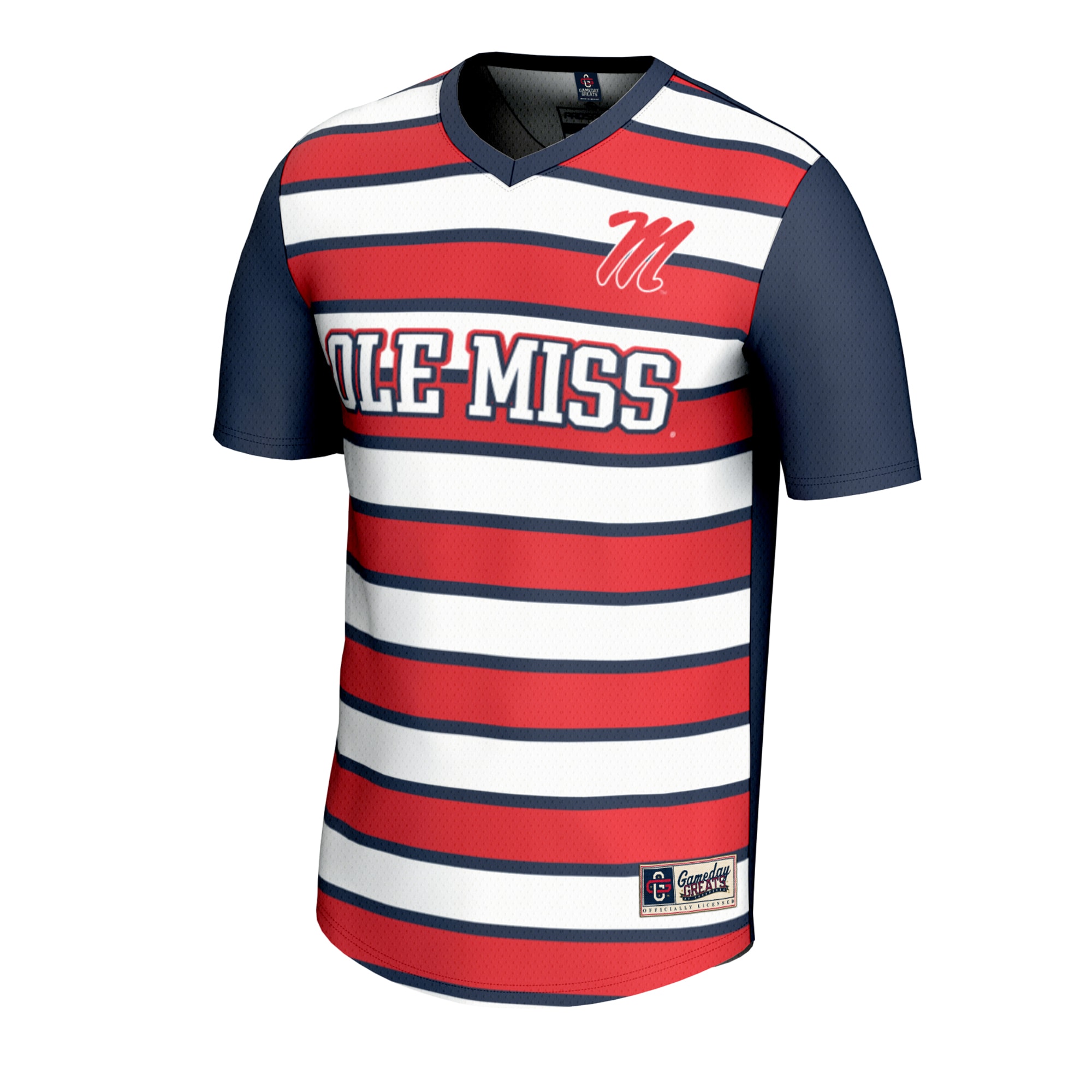 [LK] Ole Miss Rebels GameDay Greats Youth NIL Pick-A-Player Collegiate Women's Soccer Lightweight Fashion Jersey - Navy