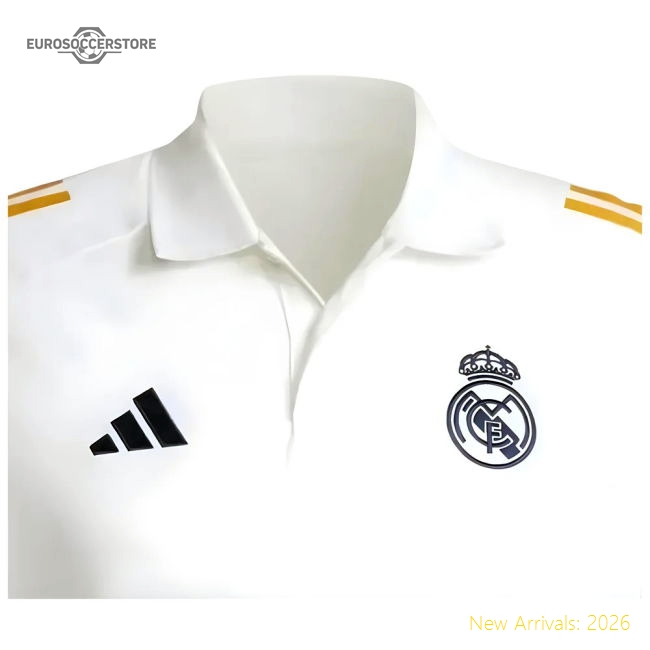 Top-Quality Match-Day 2024-2025 Real Madrid Polo Shirt (White)