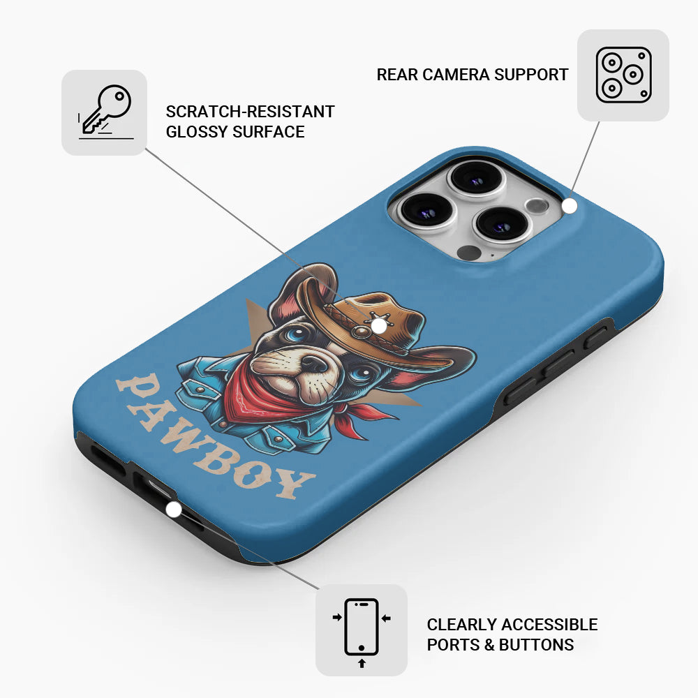 French Bulldog Pawboy Dual Layer Iphone Case Frenchie Pet Item