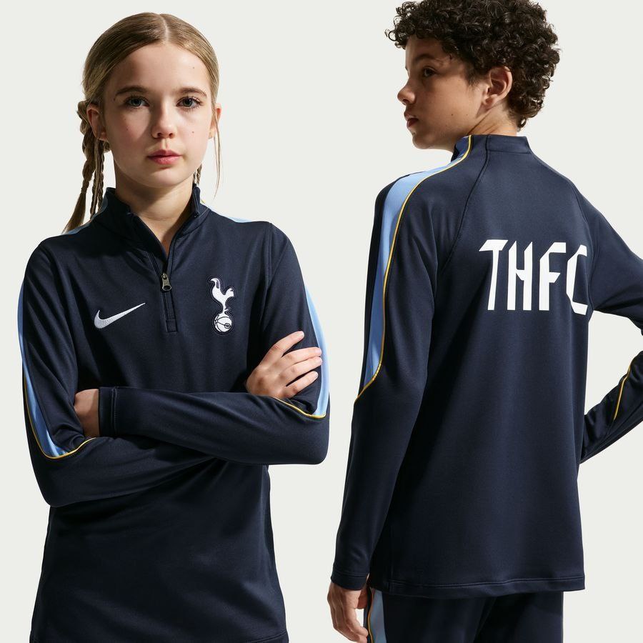 Tottenham Training Shirt Dri-FIT Strike Drill - Obsidian/Light Blue/White Kids
