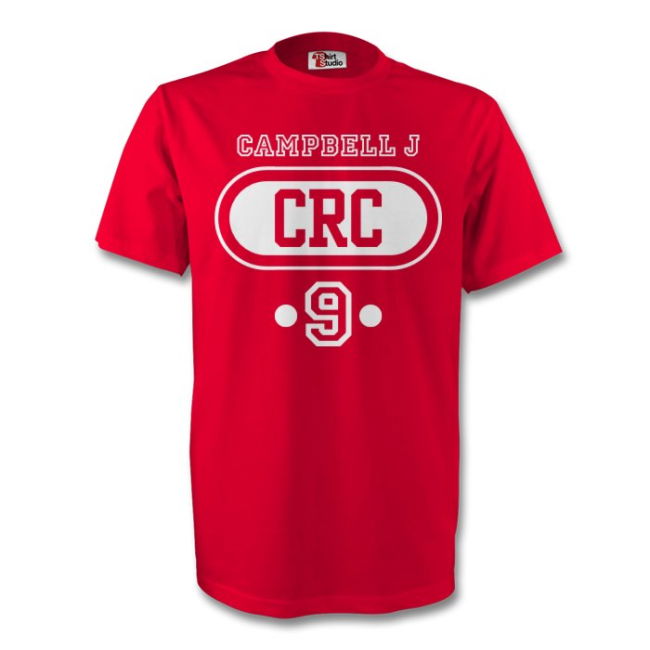 Top-Tier Tournament-Edition Joel Campbell Costa Rica Crc T-Shirt (Red)