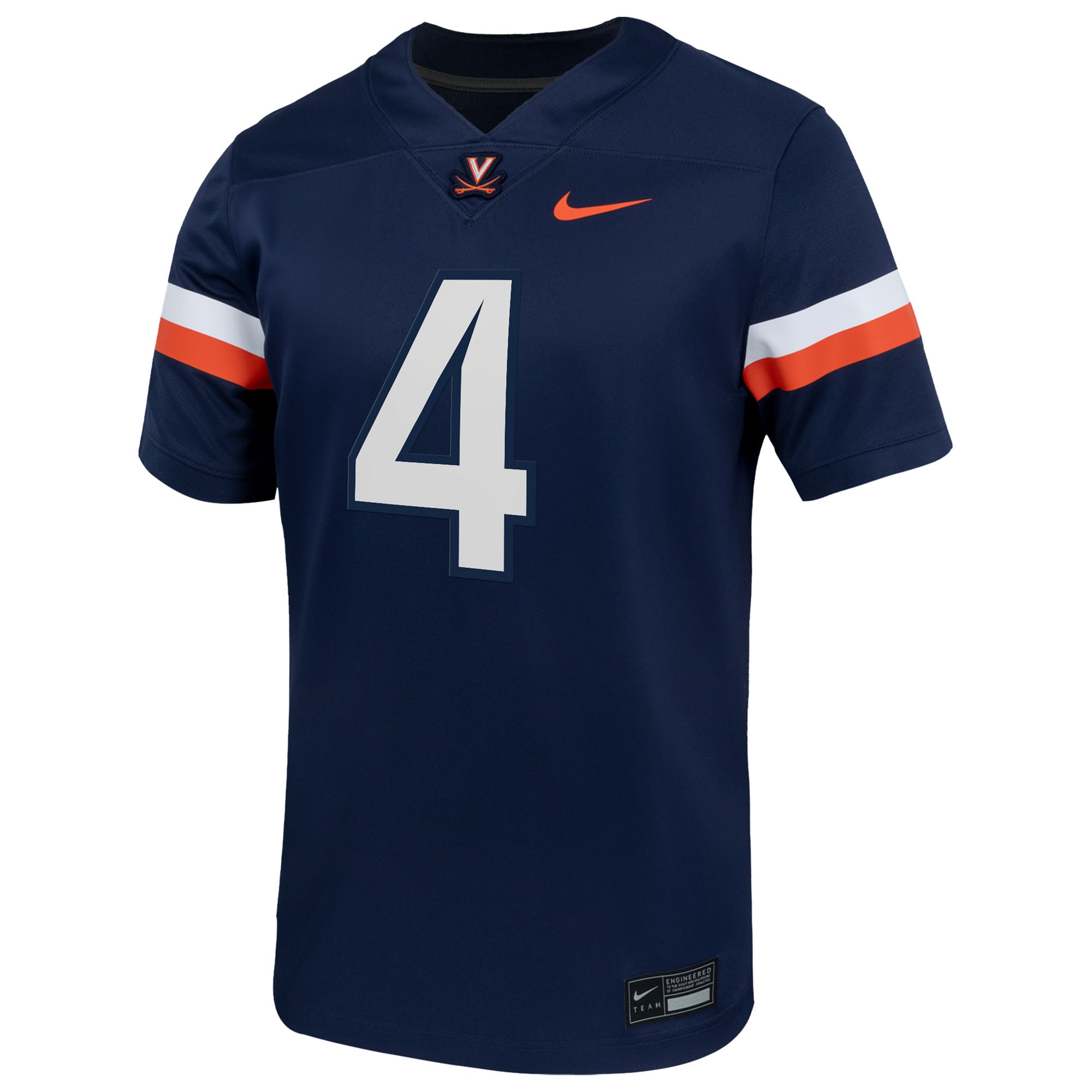 [DDG] Chandler Morris Virginia Cavaliers Home Men's NIL Football Game Jersey - Navy