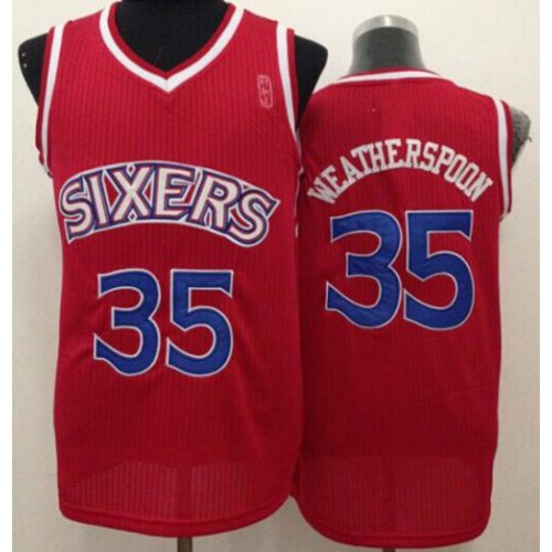 Red Philadelphia 76ers #35 76ers Jersey - Mesh Fabric NBA Fan Apparel