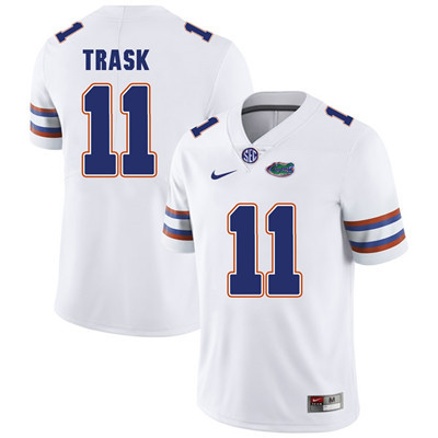 Men's None White 2024 college football Kyle Trask #11 team authorized