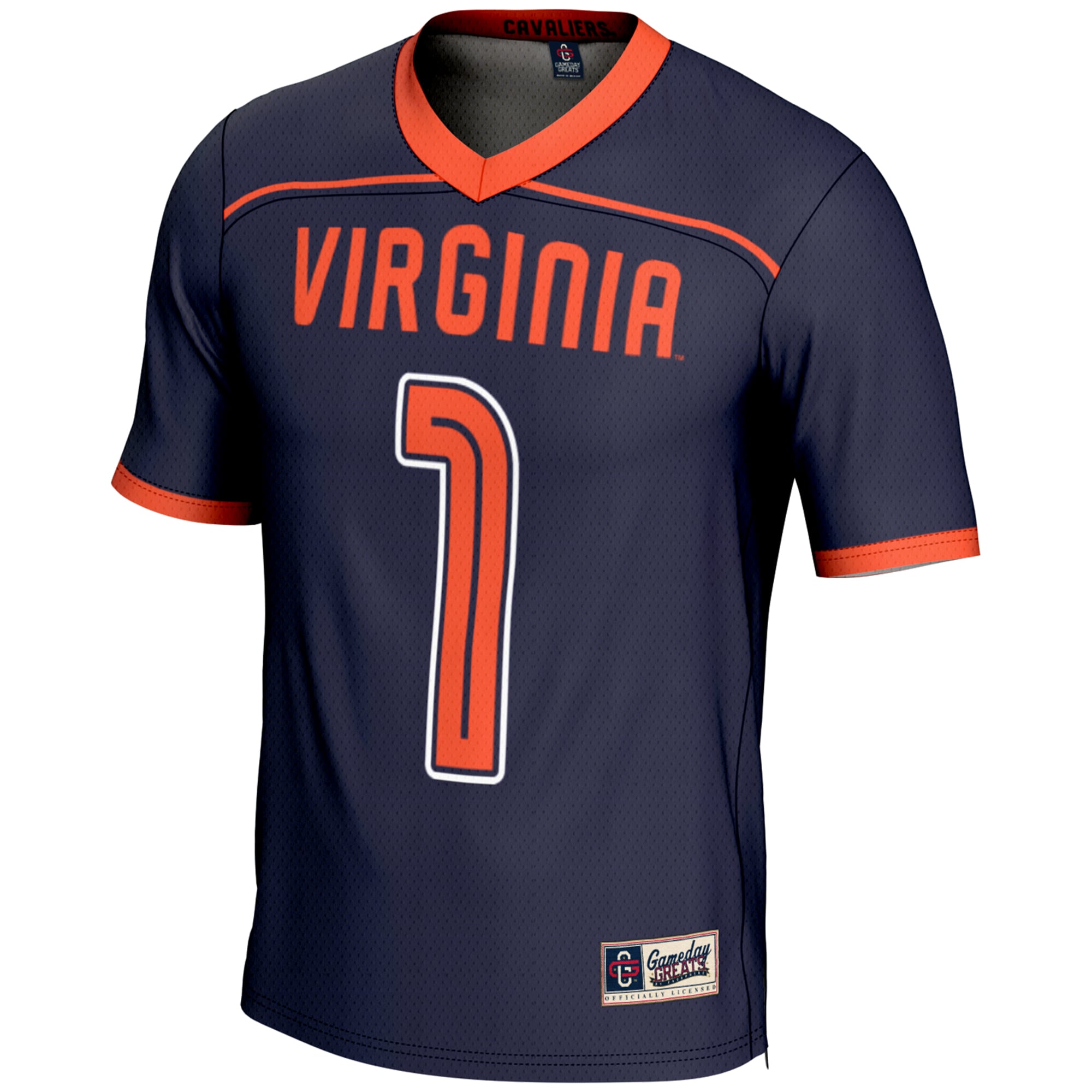 [DDG] Virginia Cavaliers GameDay Greats Youth Men's Lacrosse Lightweight Fashion Jersey - Navy
