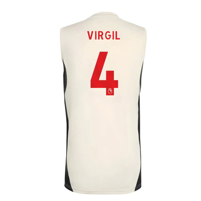 2025-2026 Liverpool Jersey (White) (Virgil 4) (White) | Premium