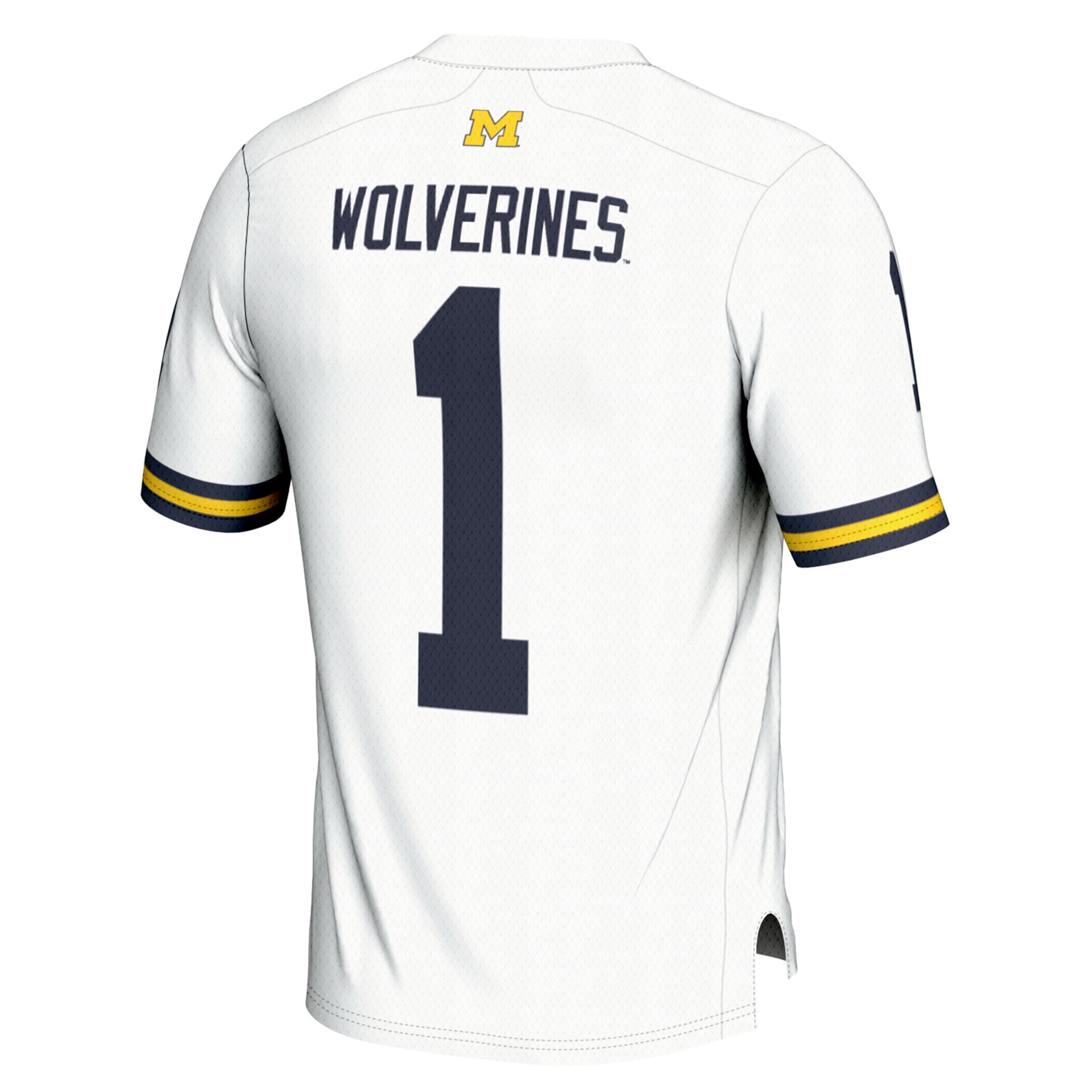 #1 Michigan Wolverines GameDay Greats Youth College Football Playoff 2023 National Champions Lightweight Fashion Jersey - White