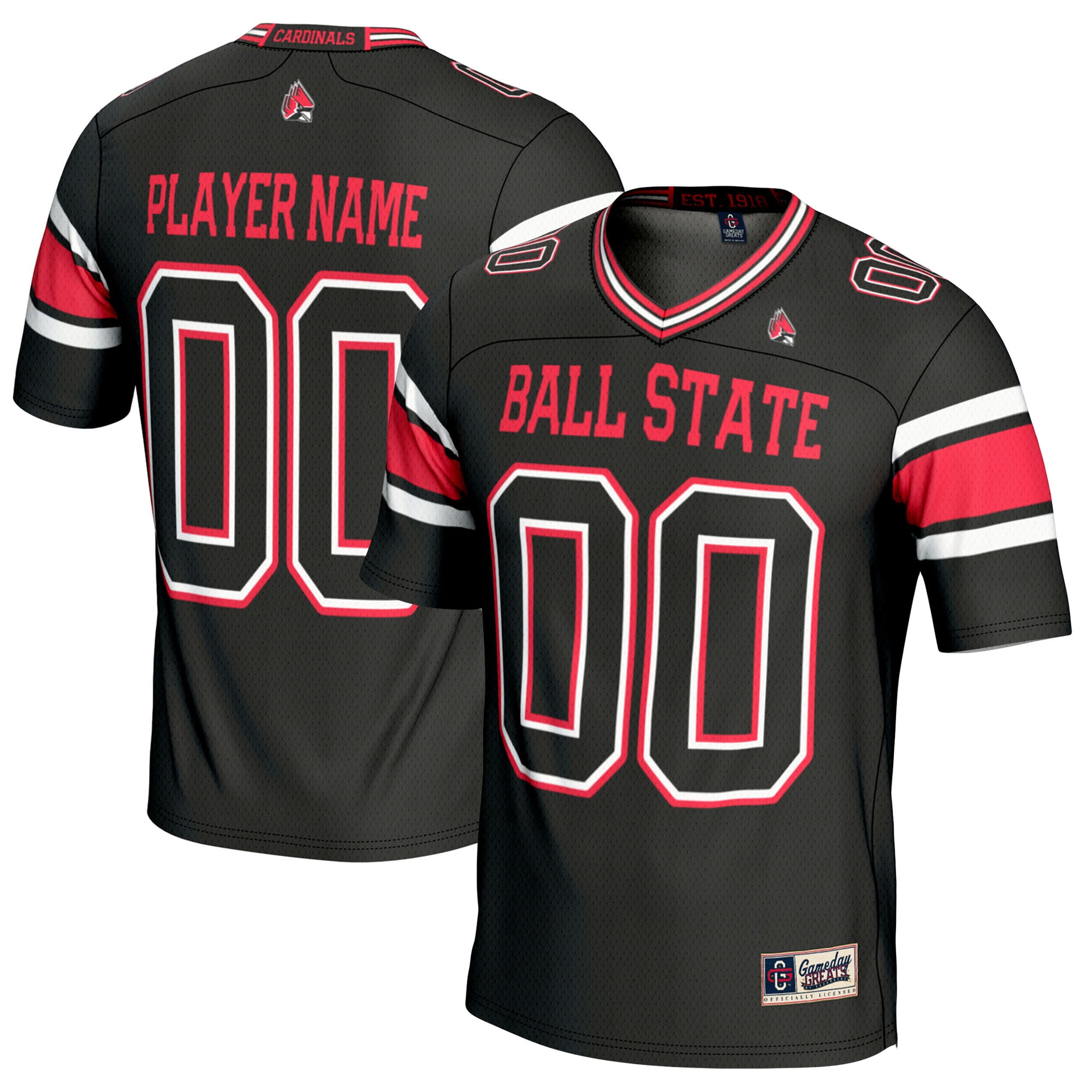 Ball State Cardinals GameDay Greats Youth NIL Pick-A-Player 2026/2027 Football Jersey - Black