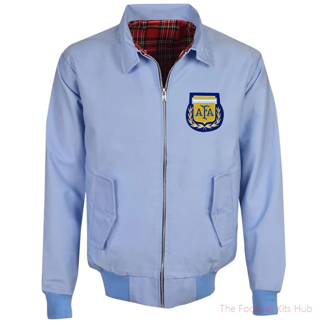 Men Argentina Light Blue Harrington Jacket