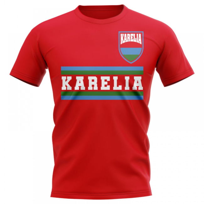 Replica Karelia Core Football Country T-Shirt (Red) Jersey