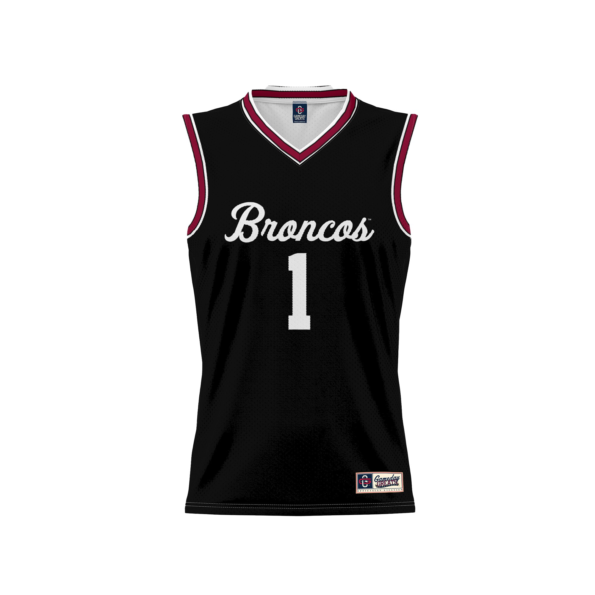 [DDG] Santa Clara Broncos GameDay Greats Youth Lightweight Collegiate Basketball Fashion Jersey - Black