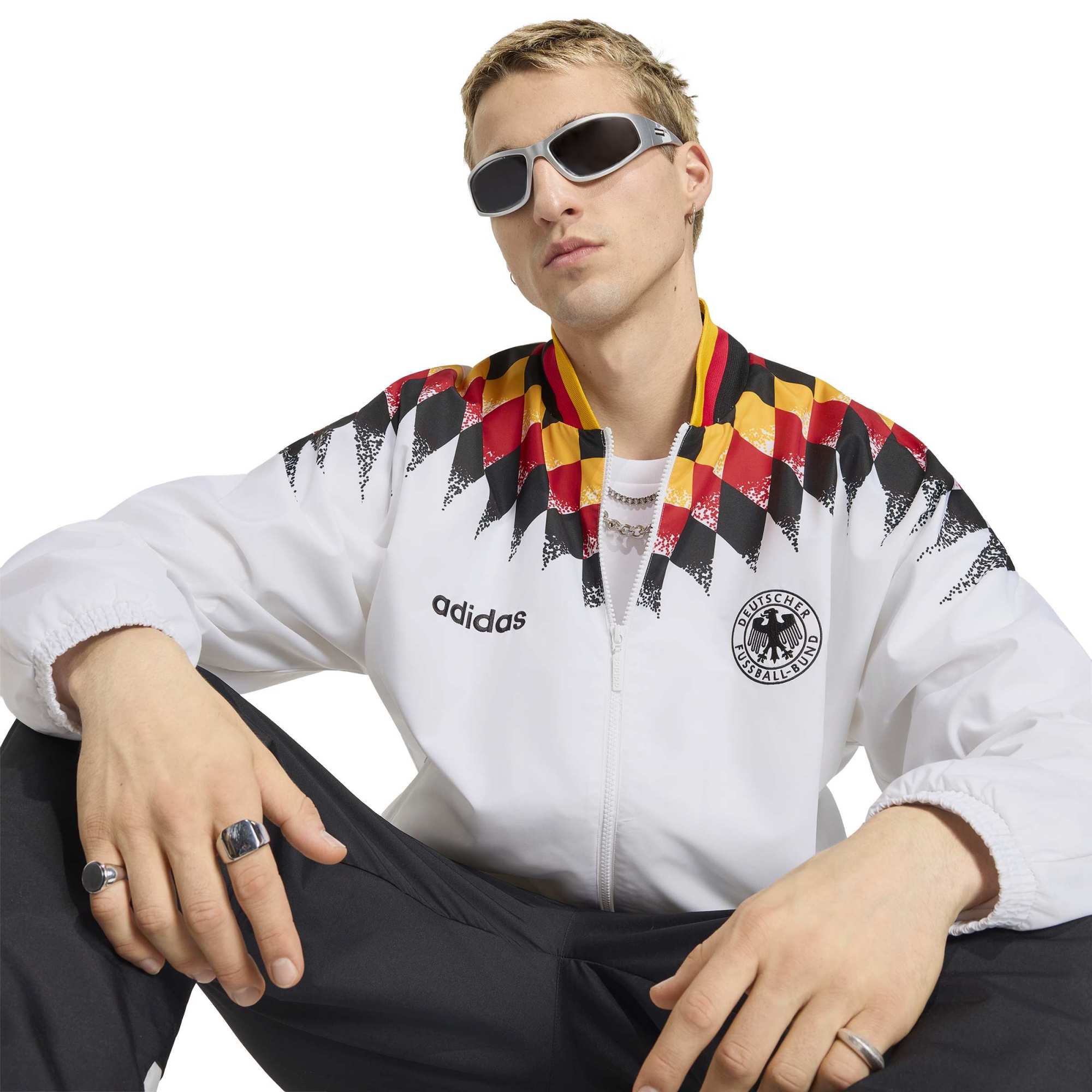 [SJH] Germany National Team 1994 Bringback Full-Zip Track Jacket - White