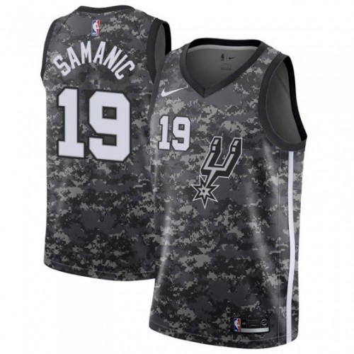 Top-Grade SAS Luka Samanic #19 2018 City Swingman NBA Jersey Black -