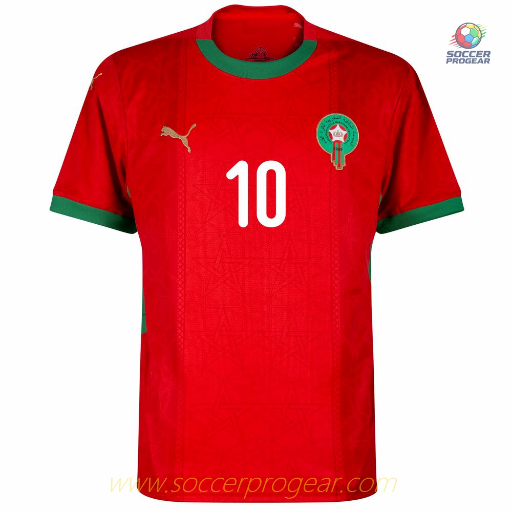 Morocco Home Team Soccer Shirt 2025 Collection 2026 Brahim
