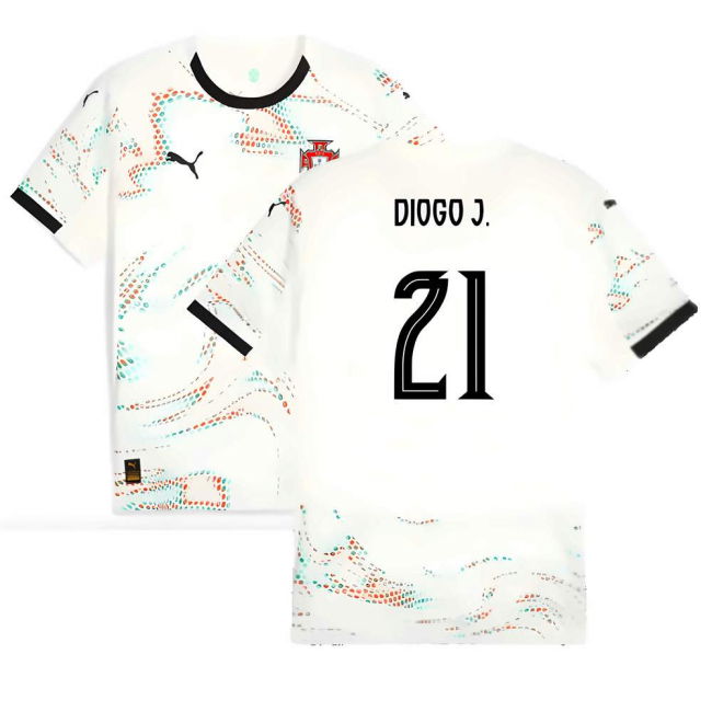 2025-2026 Portugal Away Shirt (Diogo J. 21) Authentic Official