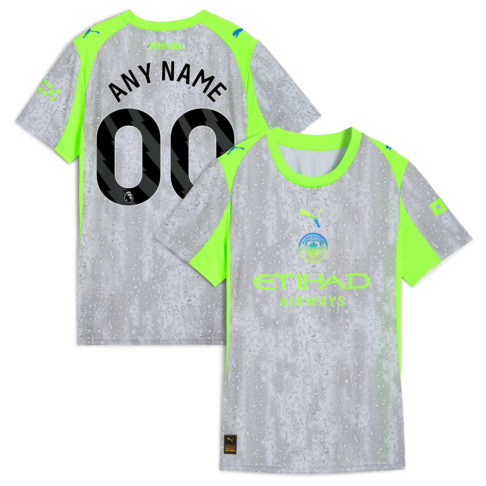 [SJH] Manchester City Women's 2025/26 Third Replica Custom Jersey - Green/Neon Green