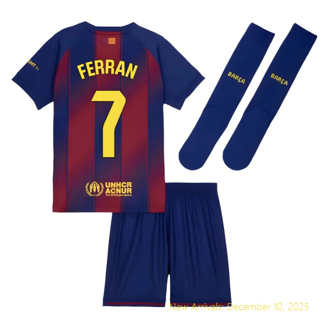 2025-2026 Barcelona Barca Top Grade Home Mini Kit (Ferran 7)