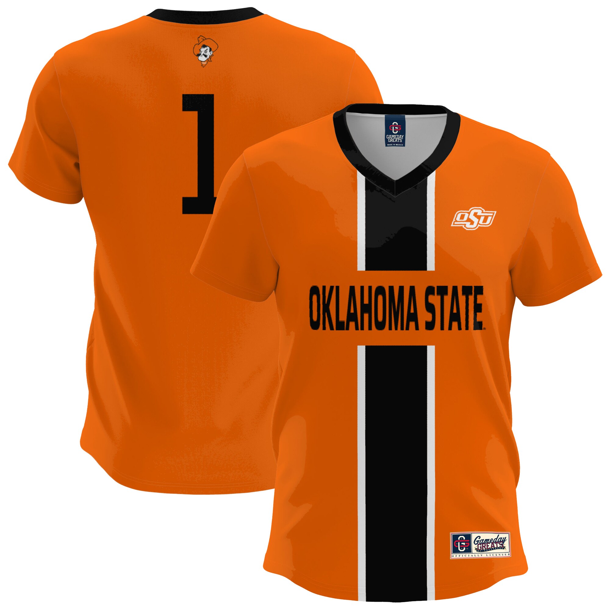 [SJH] Oklahoma State Cowboys GameDay Greats Youth Lightweight Soccer Fashion Jersey - Orange