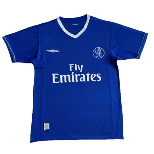 03-05 CHELSEA RETRO HOME BLUE FOOTBALL JERSEY SHIRT - Official