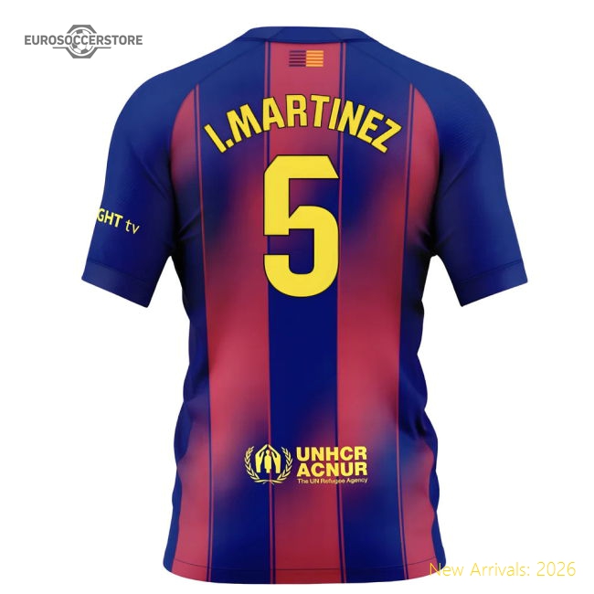 Top-Quality 2025-2026 Barcelona Home Shirt (Kids) (I.Martinez 5)