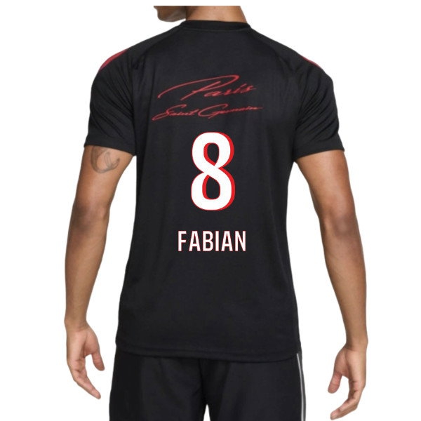 [HP] 2026-2027 PSG Strike Training Shirt (Black) (Fabian 8)