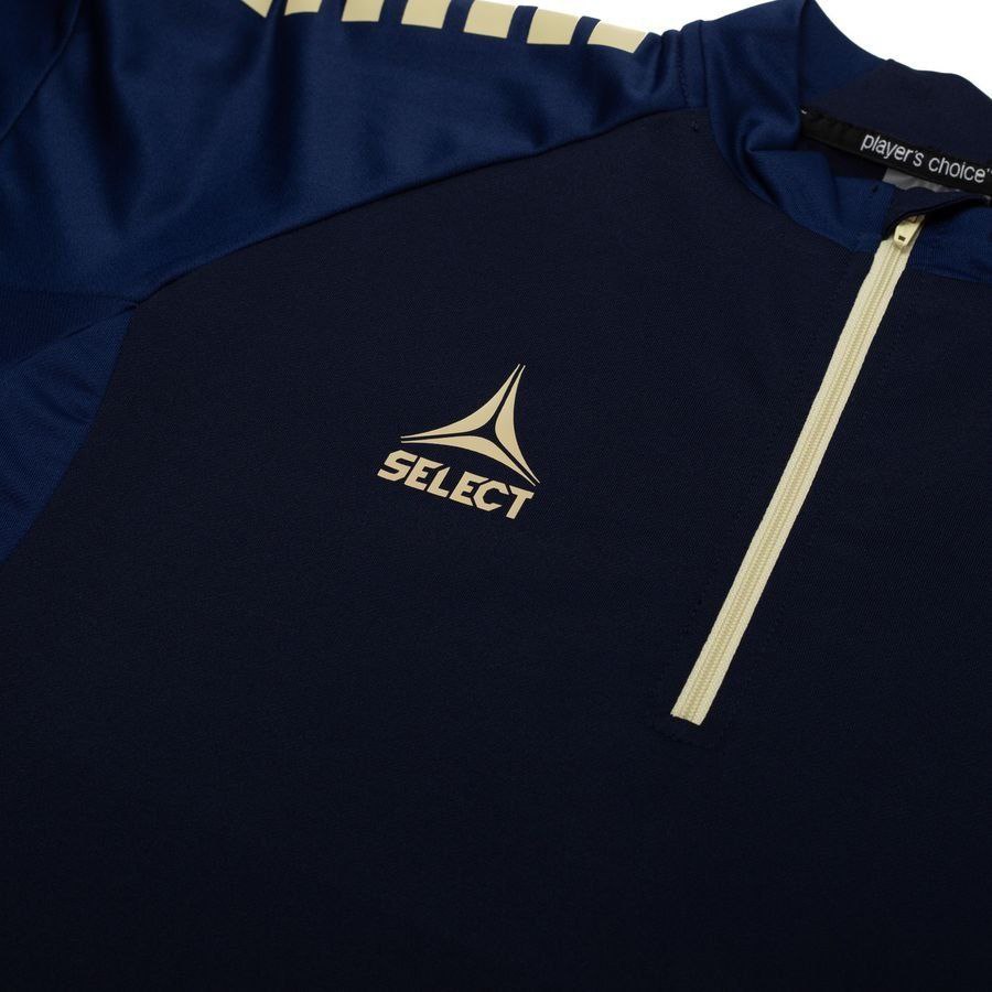 Lyngby BK Training Shirt 1/4 Zip Elite - Navy/Beige