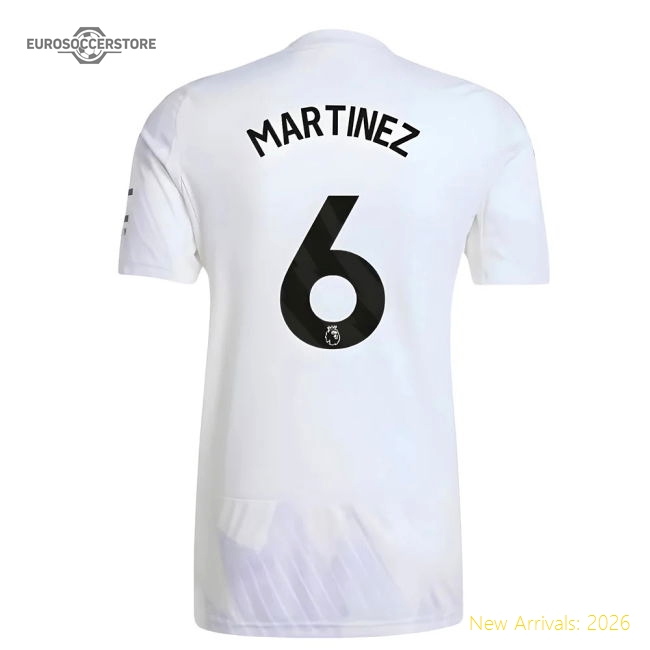 Authentic 2025-2026 Man Utd Away Shirt (martinez 6) - Premium Quality