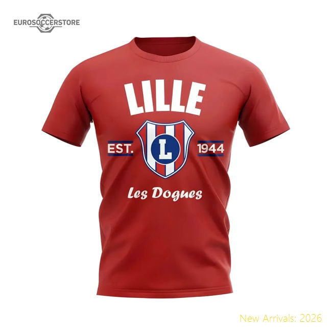 Performance Supporter Lille Established Football T-Shirt (Red)