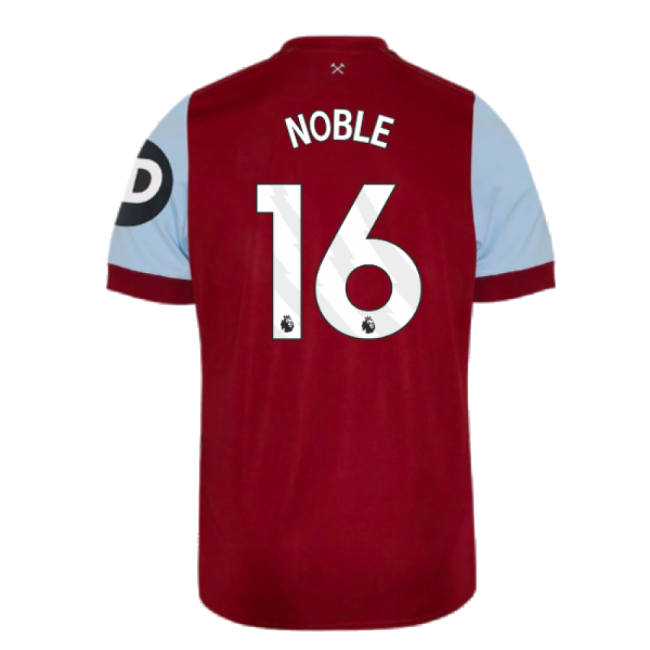 West Ham official style Home Shirt 2023-2024 (Junior