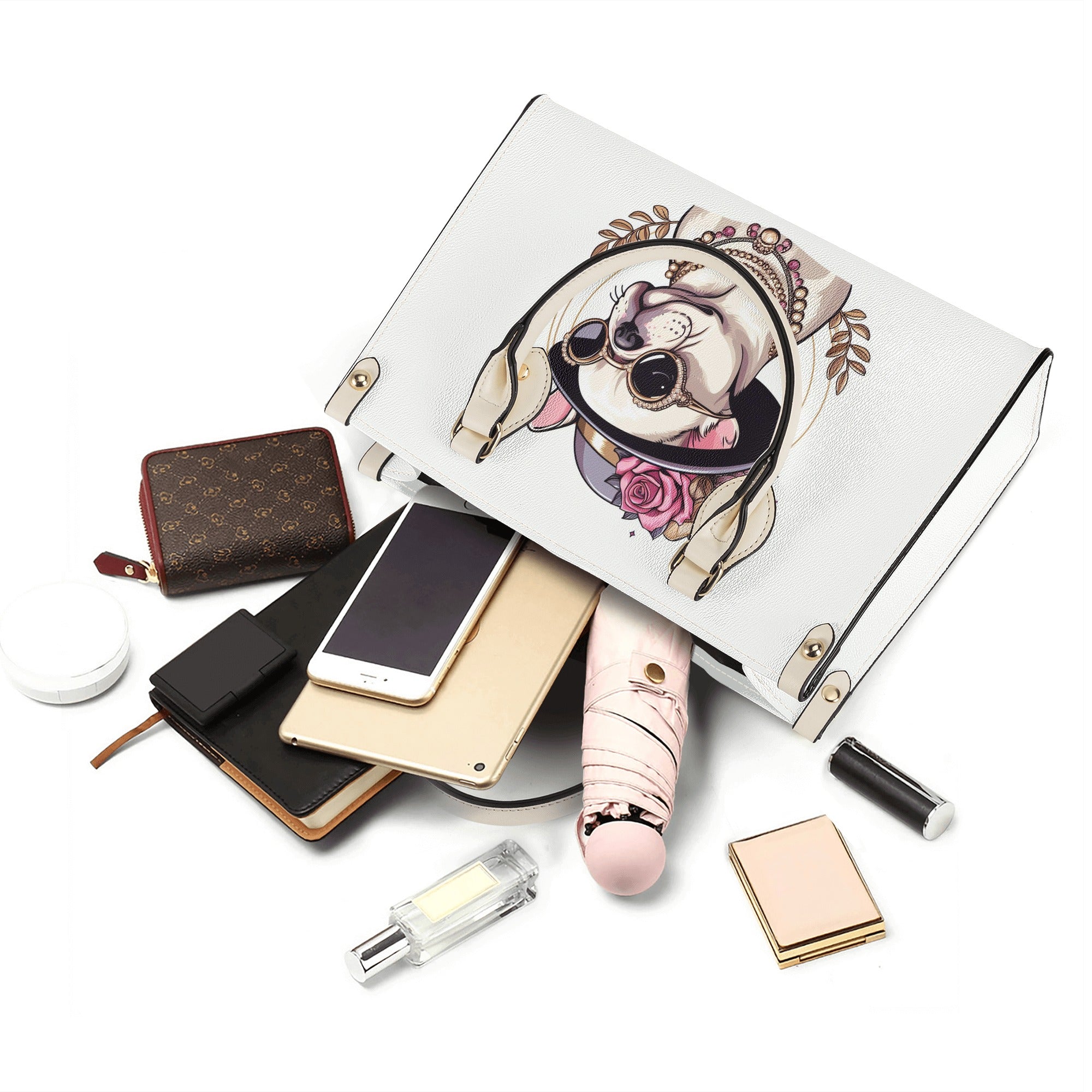 French Bulldog Lover Queen Luxury Women Handbag Cute Frenchie Fan Gear