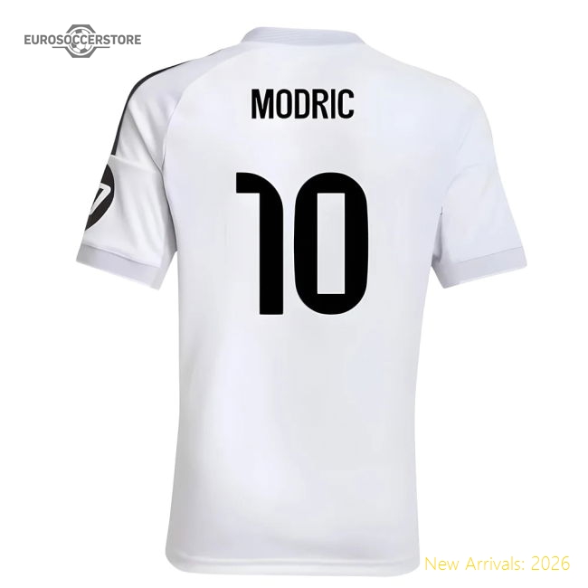 First-class 2025-2026 Real Madrid Home Kit (kids) (modric 10)