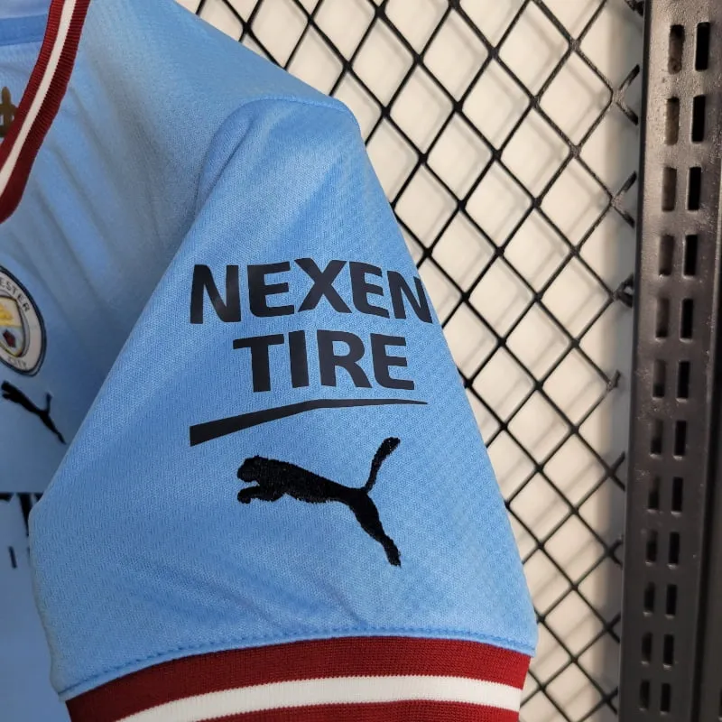 2022-2023 Kids Manchester City Jersey retro kit