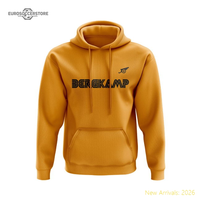Official Arsenal 2001-02 Bergkamp Hoody (gold) - Premium Quality