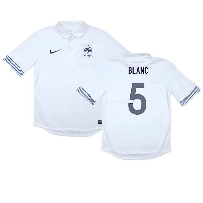 Mall Discounts France 2012-13 Away Shirt ((Good) M) (BLANC 5) Generous