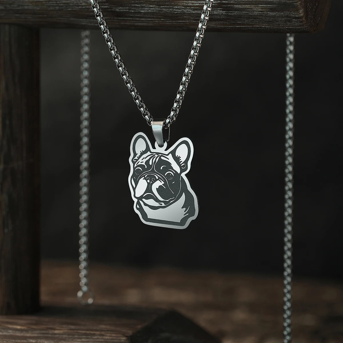 French Bulldog Steelchie French Bulldog Stainless Pendant – Durable Dog