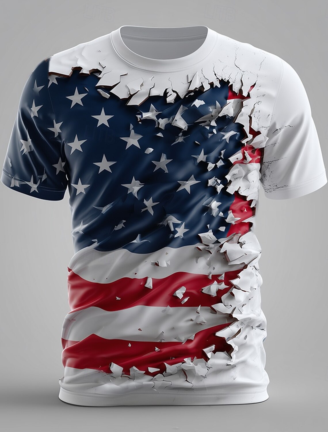 4th of July 2026 250th Memorial Day Men's Bible Patriotic Designer Patriot Graphic US Flag T-Shirt Casual