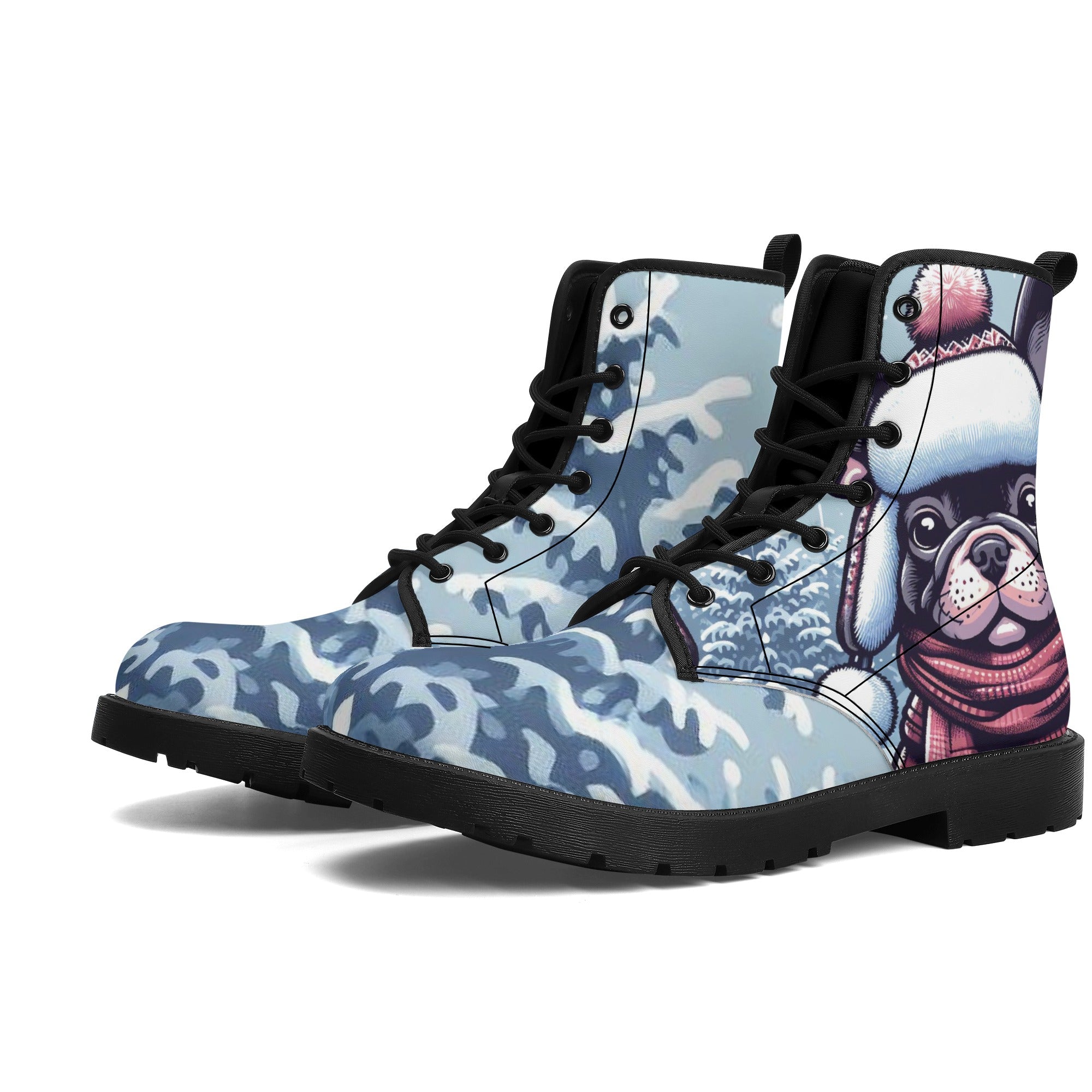 French Bulldog Jack Leather Boots Cute Frenchie Essential